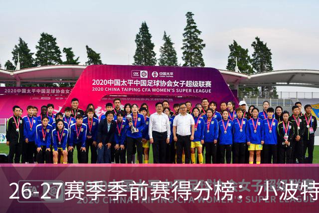 26-27赛季季前赛得分榜：小波特领跑